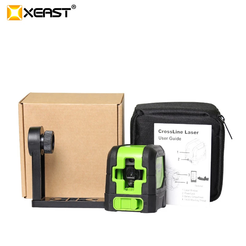 

XEAST 2 Lines Laser Level Self Levelling ( 4 degrees) Red Laser Horizontal & Vertical Cross-Line with Magnetic Base