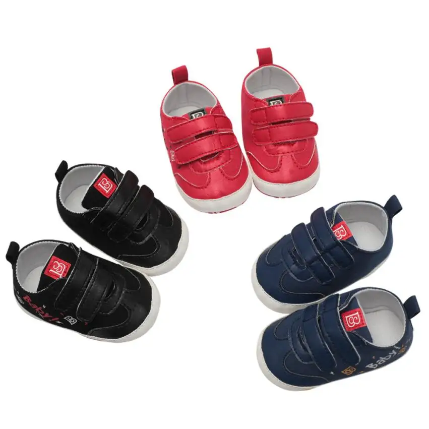 

Summer Newborn Baby Girls&Boys Cute Sandals Leather Crib Shoes Soft Sole Anti-slip Shoes 0-18M Cherryb