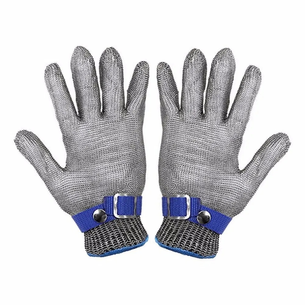 

Breathable Comfortable Safety Cut Proof Stab Resistant Stainless Steel Metal Mesh Gloves Anti-cutting Work Gloves