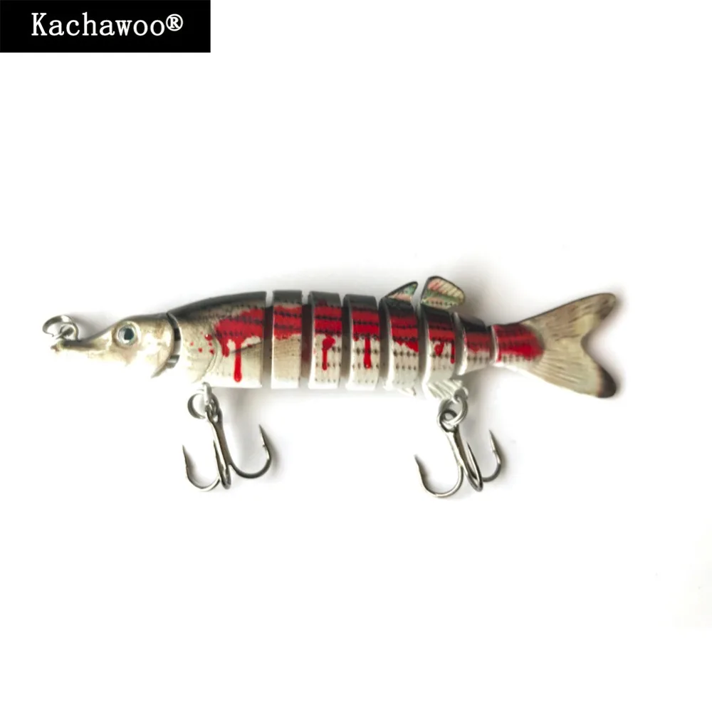 

Small Swimbait Muskie Blooding Pike 3.5 Inch 6.5g Spinner Bait Ice 9 Multi Section Fishing Lures Hard Bait Lifelike Wobblers
