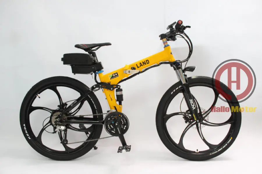 ConhisMotor 48V 500W Foldable Frame Electric Bicycle 12AH Li-ion Battery Ebike LCD Display Magnesium Alloy Integral Wheel 17\