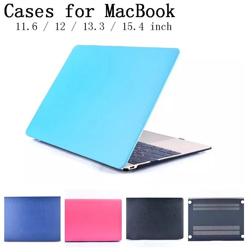 Stick to leather technology shell case for Macbook Air Pro Retina 11.6