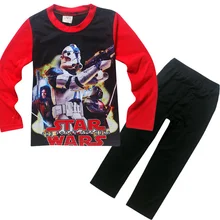 China Clothing Factories Kids 3-13years Cartoon Print Clothing Set Boy Cartoon Korean Clothing Fashionable 2Pcs Blouse Set