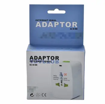 

World Wide Universal Travel Plug Adapter All in 1 AC Power Charger Electrical Plug Adapter for AU EU UK US Plug Retail Package