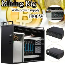 Mining Rig Miner Mining Machine Chassis Mounting BTC IC6S Motherboard Supporting Up To 8 GPU Without Power Supply