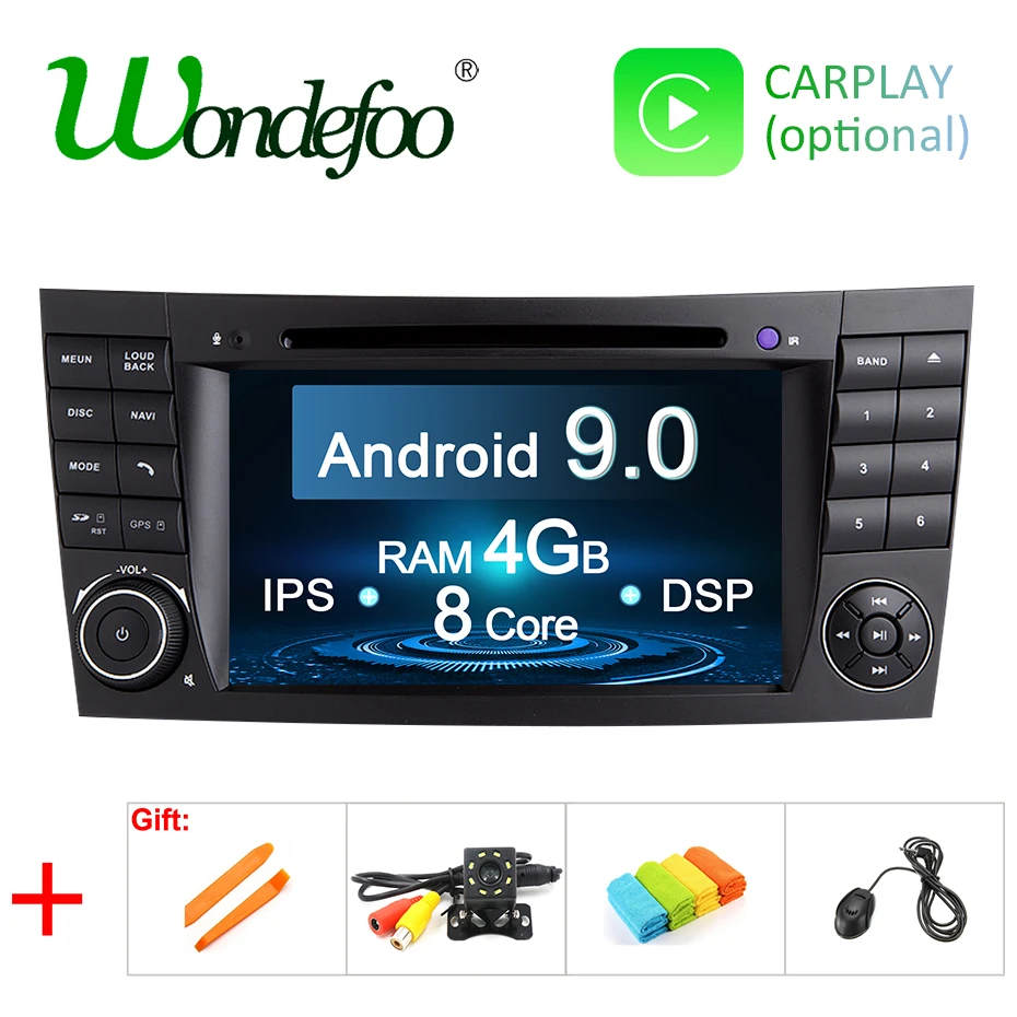 

DSP IPS Android 9.0 4G 64G Car 2 din GPS For E-Class W211 Mercedes Benz CLK G-Class W463 CLS W219 DVD PLAYER radio stereo output