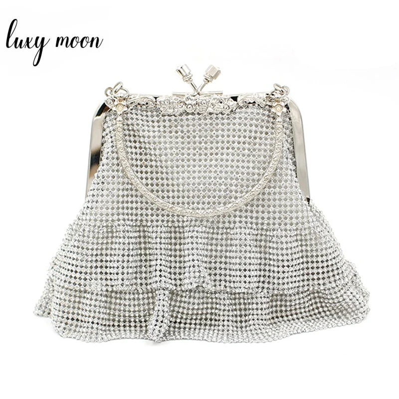Diamond Beaded Handbag Totes Fashion Evening Clutch Bag Female Chain Shoulder Party Purse Exquisite Wedding ZD1188 |