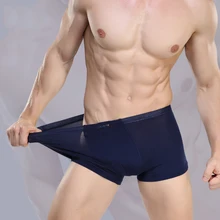 Calzoncillos bóxer De fibra De bambú para hombre, ropa interior Masculina De Marca, Color sólido, 2020
