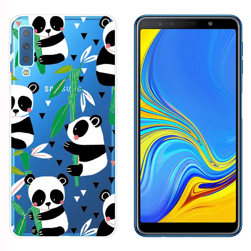 Soft TPU Fundas for Samsung A750 Smart Back Phone Cover for A6 A8 Plus 2018 Galaxy A9 2018 Clear Silicone Case for A520 A7 2018 (10)