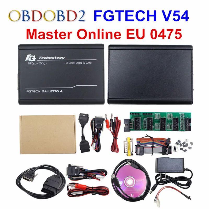 Онлайн мастер ЕС 0475 FGTech V54 Galletto 4 полный чип Поддержка BDM полная функция Fg Tech V54 Авто ЭБУ чип Тюнинг OBD FG-TECH