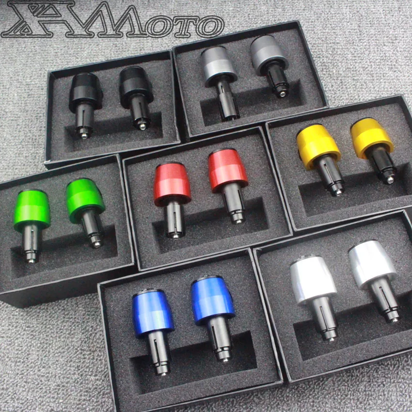 Pair CNC Billet Motorcycle Handlebar Grips Bar Ends Slider Protaper For Suzuki Bandit 600 Yamaha TMAX Honda CBRCRF Pit Bike