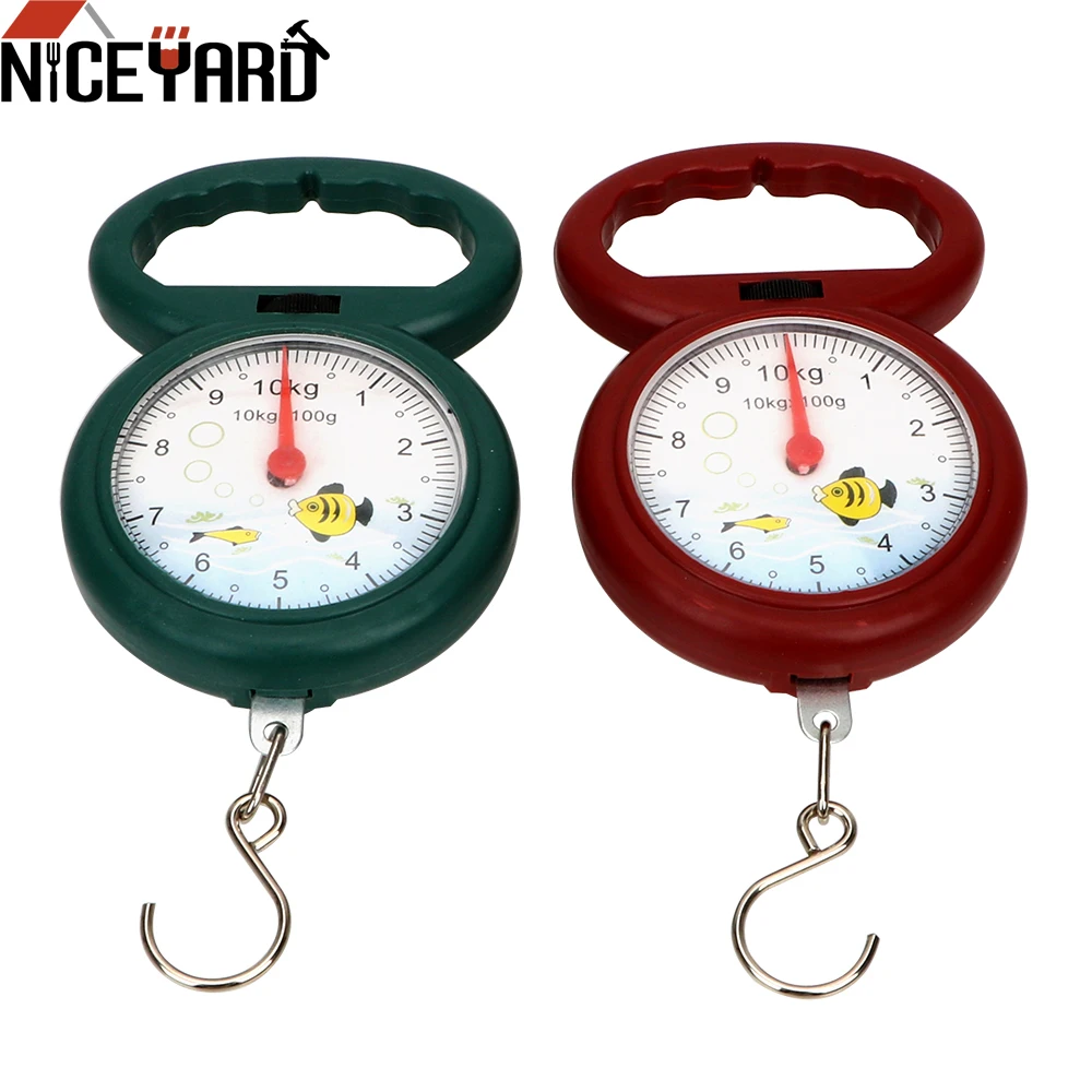 NICEYARD Portable Mini Pointer Hook Hanging Scales 10kg Weighing Scales for Fishing Pocket Luggage