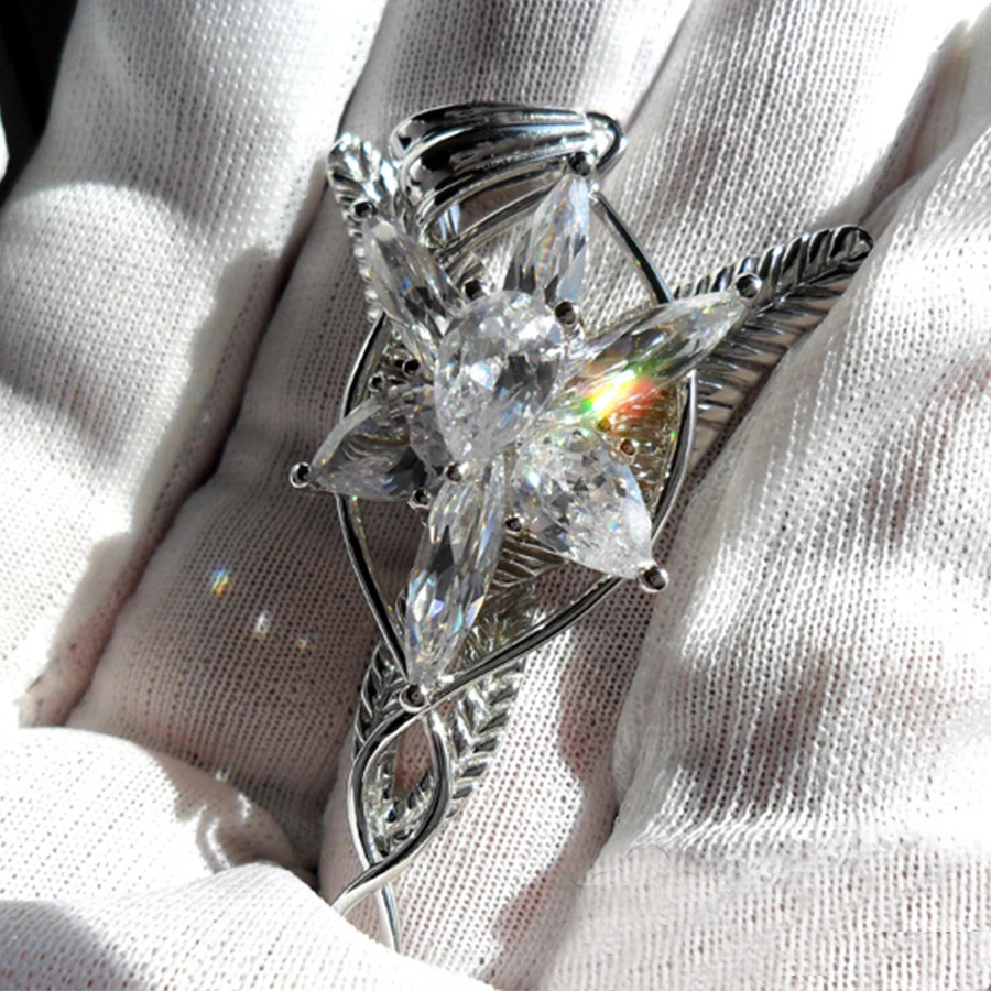 Высококачественное серебряное ожерелье LOTR S925 с подвеской Arwen Evenstar подарок на