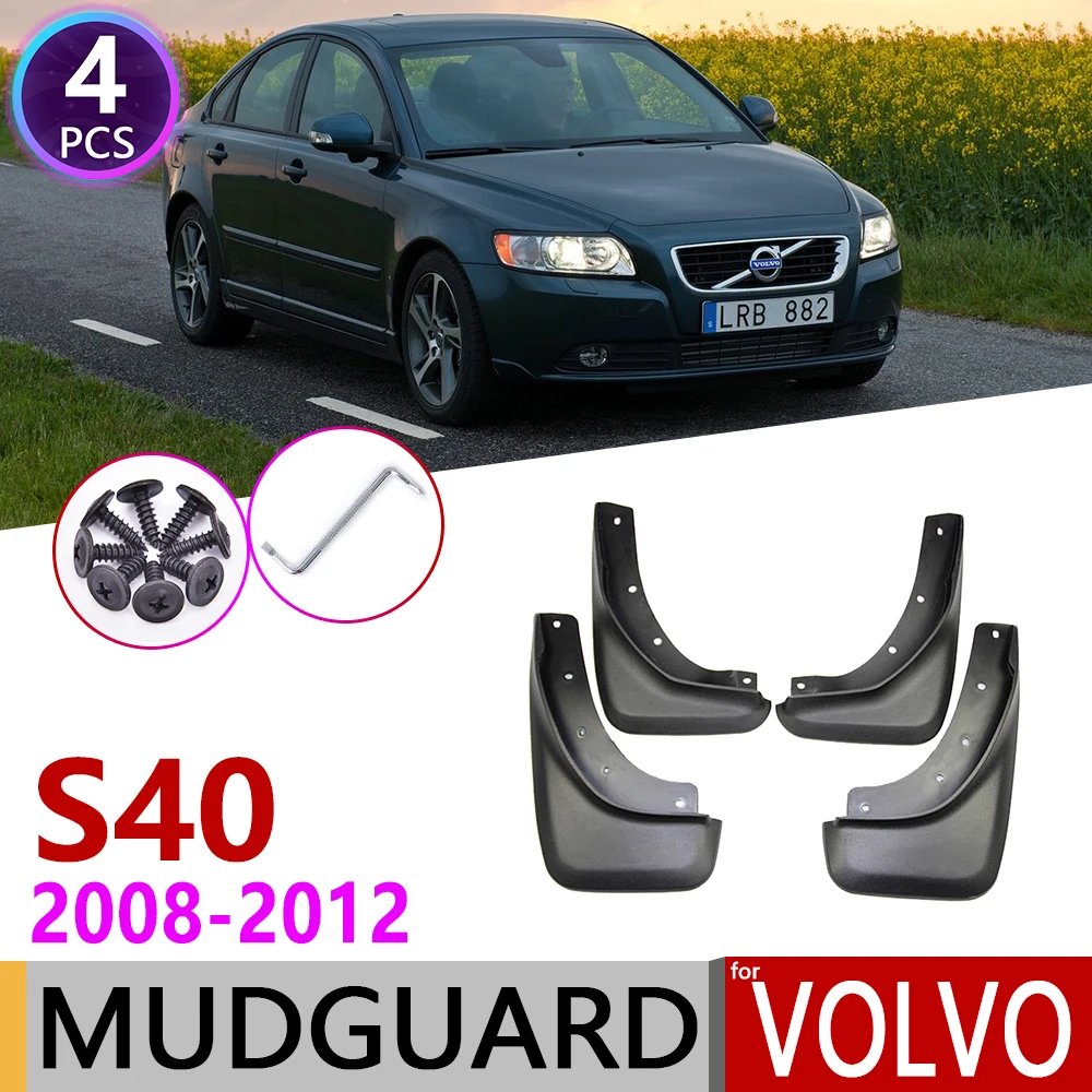 Спереди и сзади автомобиля брызговик для Volvo S40 2008~ 2012 Fender брызговик закрылки аксессуары для брызговиков 2009 2010 2011 2nd Gen