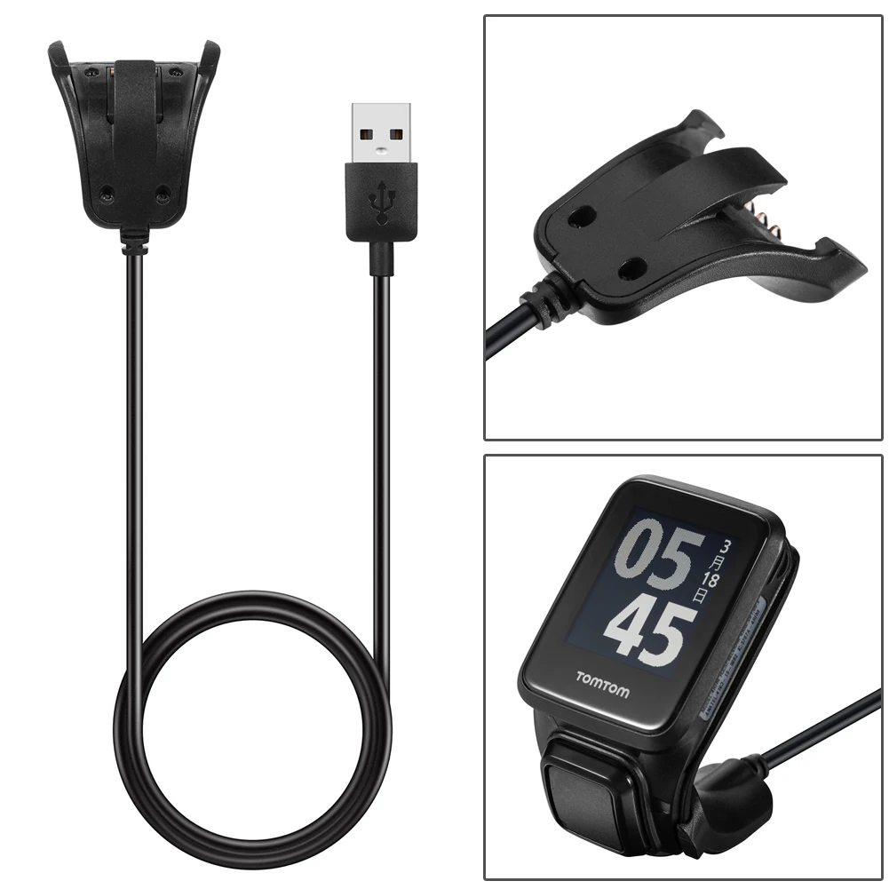 Зарядный шнур для смарт часов зарядный USB кабель TomTom Adventurer Golfer2 Runer2/3 Spark Spark3|charger