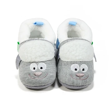 

Warm Cartoon Style Prewalkers Baby Girl Shoes Lovely Grey Soft Sole Baby Shoes wholesale