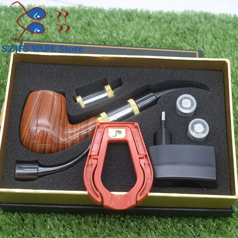 

Kamry Electronic cigarette ePipe 618 Kit Epipe 618 electronic smoking pipe with wooden mod 2.5ml atomizer 18350 battery vs K1000