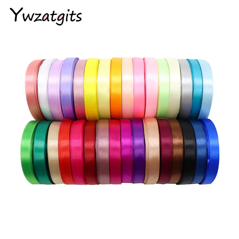 

25y/roll 25mm Silk Satin Ribbons For Wedding Party Cake Gift Decoration DIY Craft Wrapping Supplies Materials 040007112(25)
