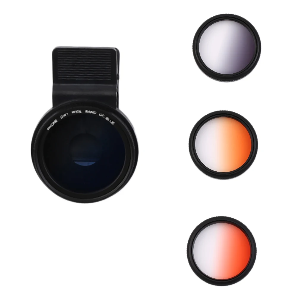 4 In 1 Universal M4 37mm Mobile Phone Camera Filters Lens For