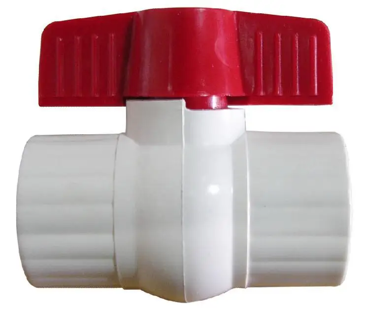 2 Inch PVC Ball Valve RED Pool, Spa, Irrigation, Pond, Aquarium