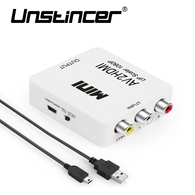 Mini Composite HDMI to AV//CVBS Video Converter HDMI to 3RCA