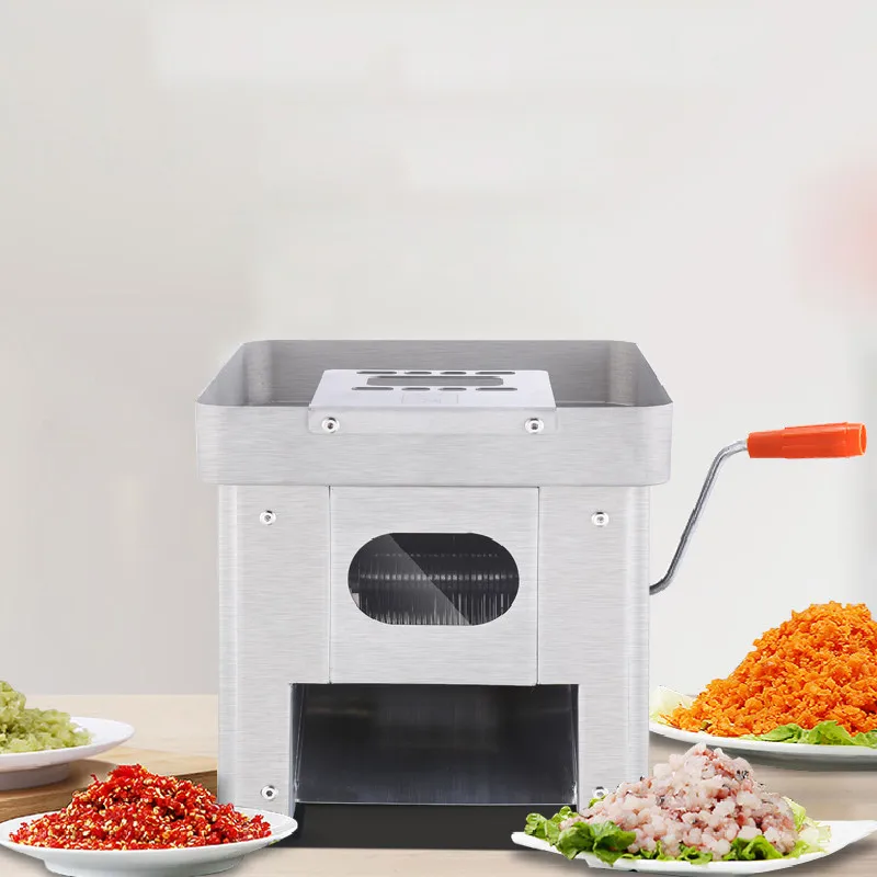 

JamieLin Commercial Meat Cutter 850W 120KG/h Desktop meat slicer Stainless steel meat cutting 3/2.5/5/7/10mm thickness