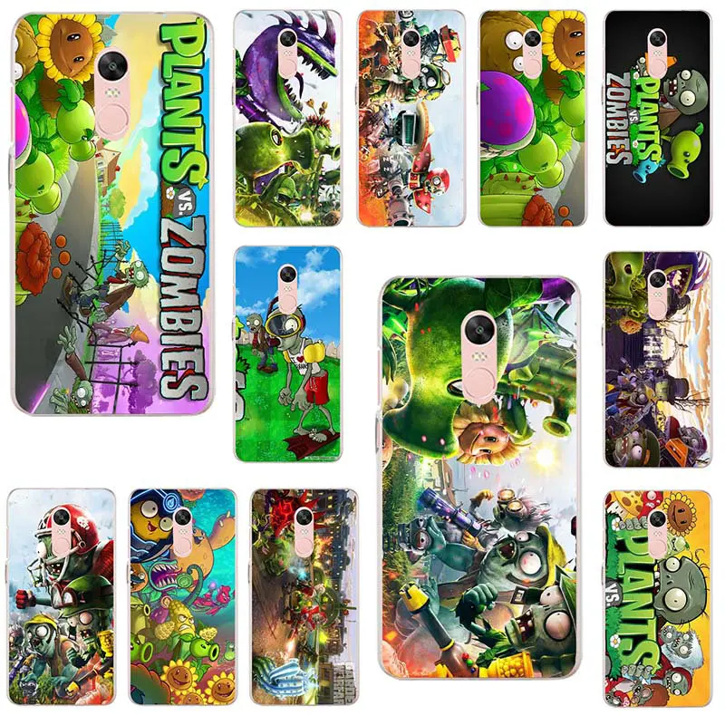 Plants Vs Zombies For Xiaomi Mi Redmi Note 2 3 3S 4 4X 4A 5 5S 6 8 A1 Pro Plus Shell Coque Soft TPU Silicone Mobile Phone Cases |