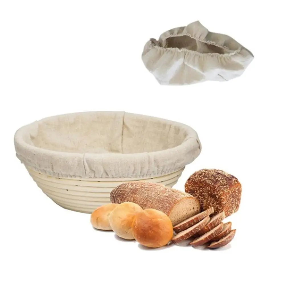 

AsyPets Basket Round Shape Rattan Banneton Basket Bread Dough Proving Brotform Bowl
