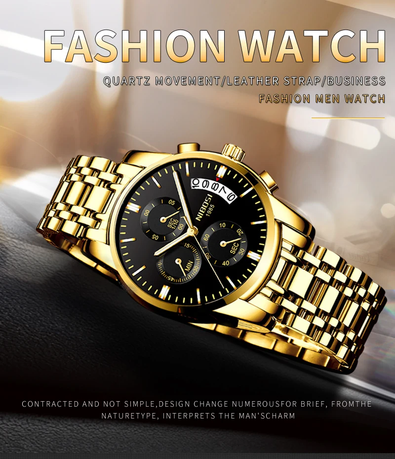 Relogio Masculino NIBOSI Mens Watches Top Brand Luxury Dress Famous Brand Watch Men Waterproof Calendar Luminous Erkek Kol Saati (1)