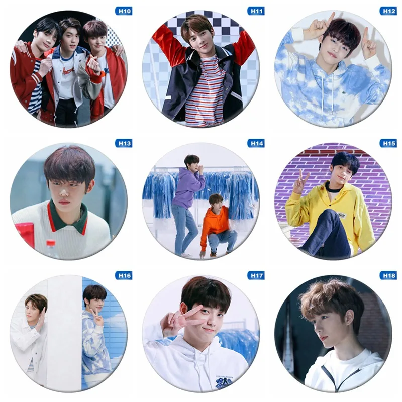 

New Fashion Kpop TXT TOMORROW X TOGETHER Album Badge Brooch Pins Collection Badges For Backpacks Decoration