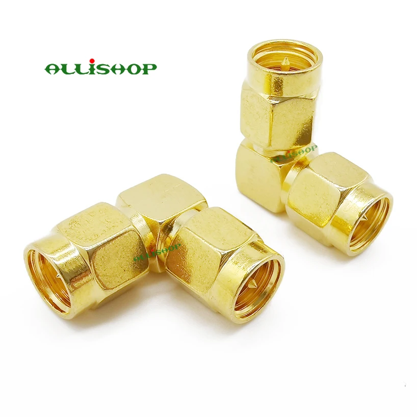 

ALLiSHOP 2Pcs SMA Male to SMA Male Winding Connector RF Coax Coaxial Adapter for Antennas Broadcast Radios WiFi CCTV
