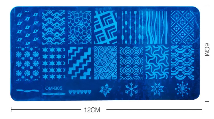 

5sheets/lot DIY B lue Film Printing Template Painted Steel Plate Decoration Nail Tools Beauty Tools 20pattern/sheet