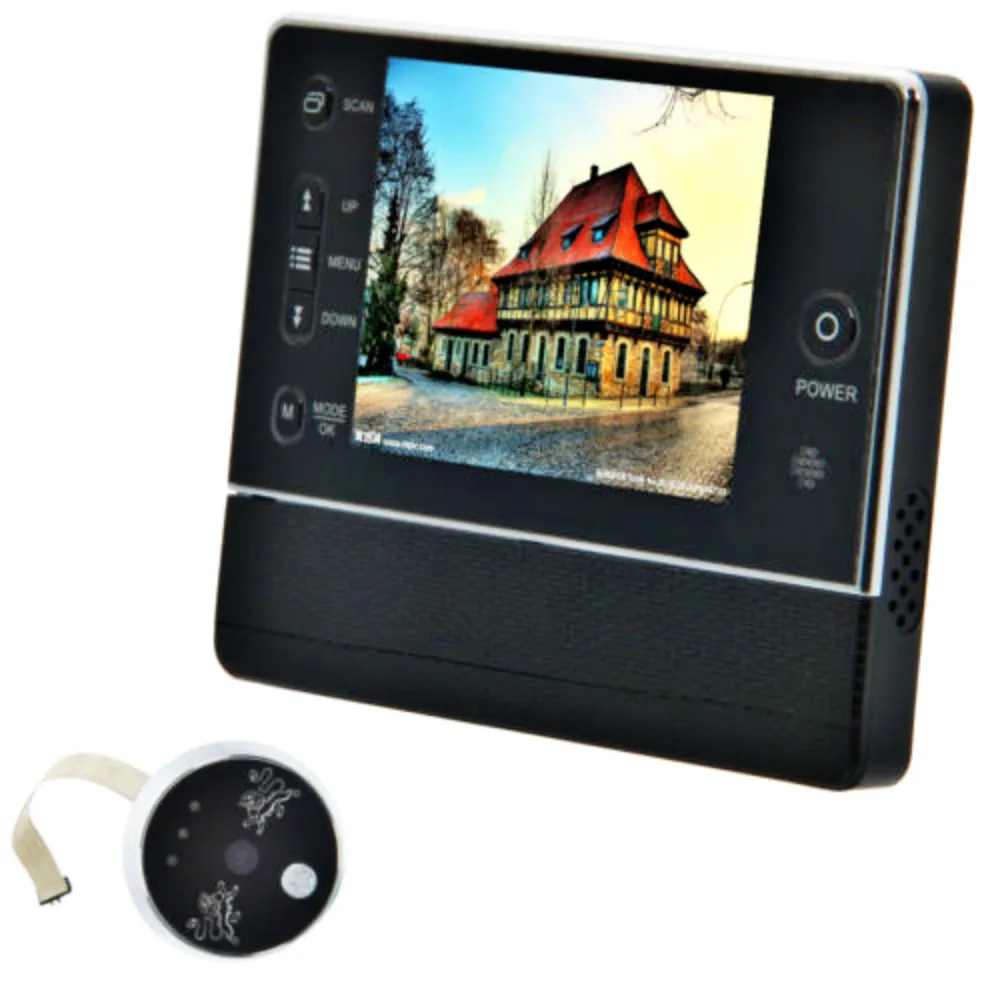 Digital Door Bell 3.5inch LCD Cat Eye 3X Zoom IR Night Vision 32 Rings