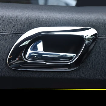 

Chromed ABS Interior Door Handle Cover Trim For Peugeot 3008 2009-2015