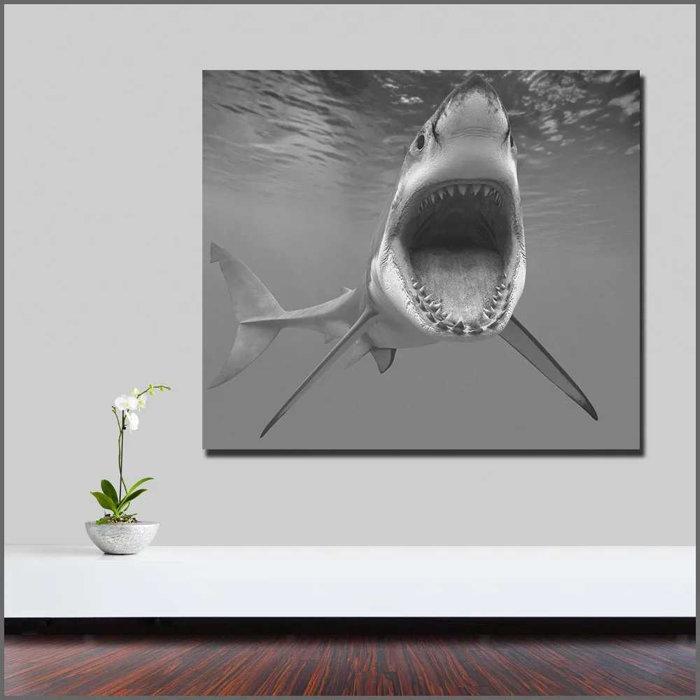 Large Size Printing Shark whale sharks Wall art Canvas