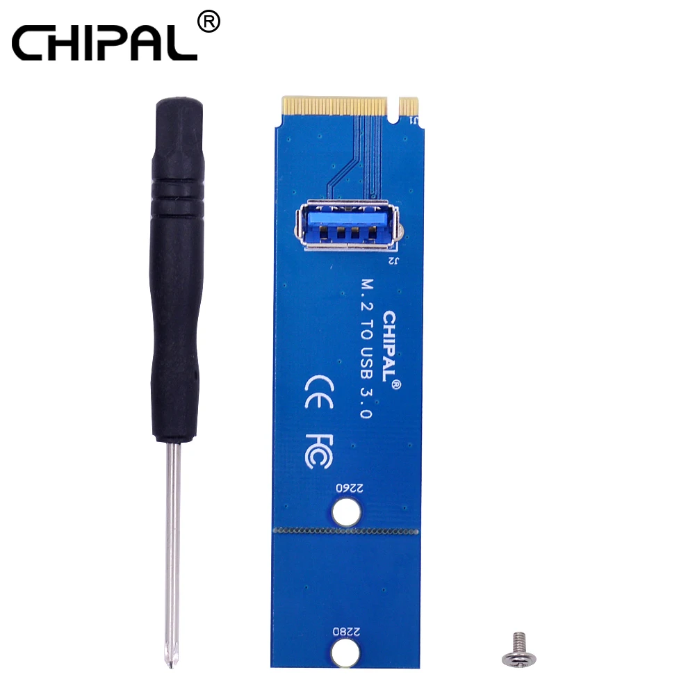 Адаптер CHIPAL NGFF M.2 на USB 3 0 для PCIe PCI-E Райзер карта M2 USB3.0 графической карты |