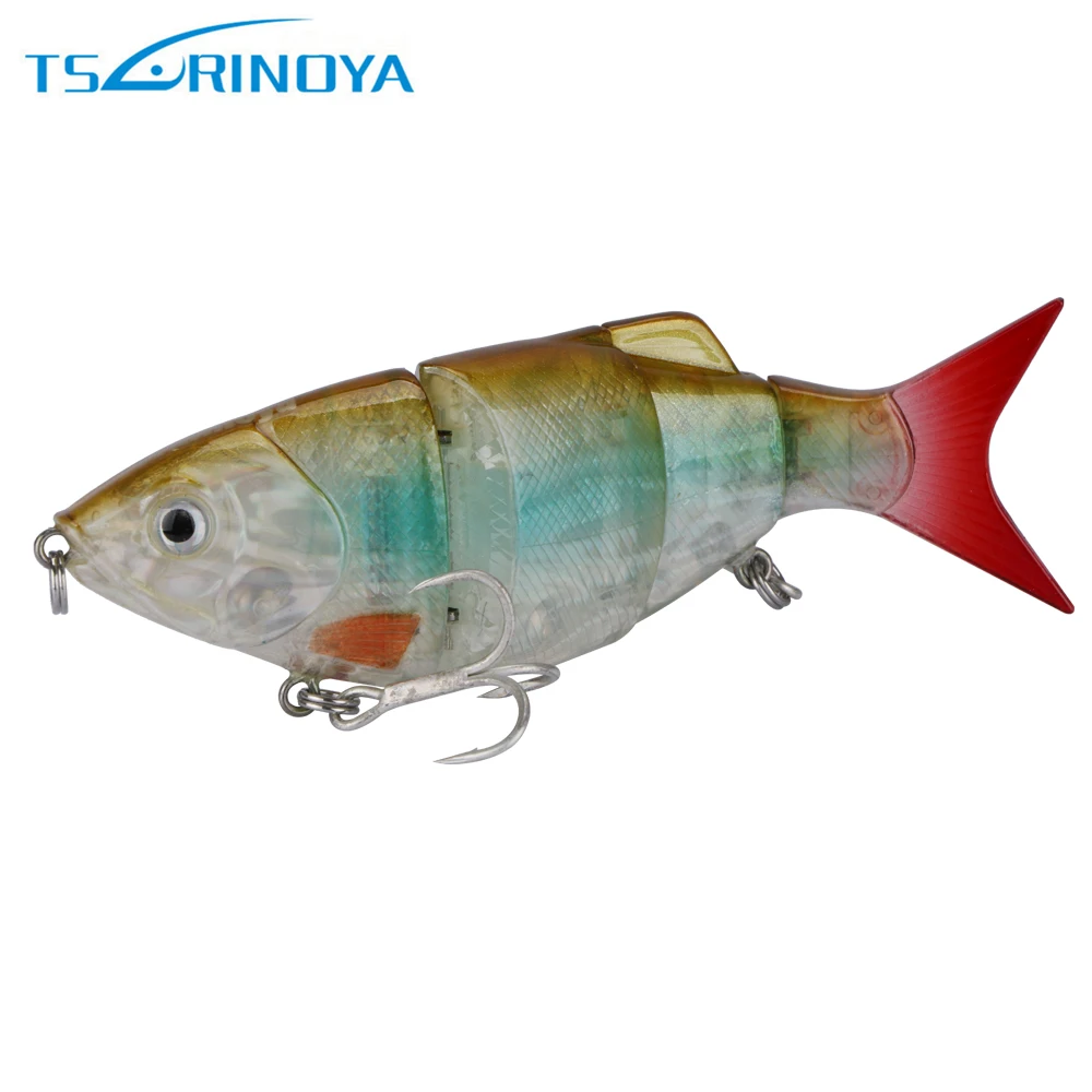 Рыболовная приманка Tsurinoya DW26 1 шт. ВИБ 11 см 27 г 4 сегмента свимбейт морская и
