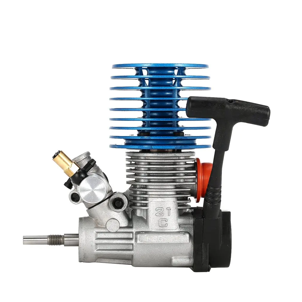 

1.14CC 07 2.49CC 15 Side Exhaust Metal Engine Hand Pull Starter for 1/10 Radio Controlled Cars Machines On Remote Control Accs
