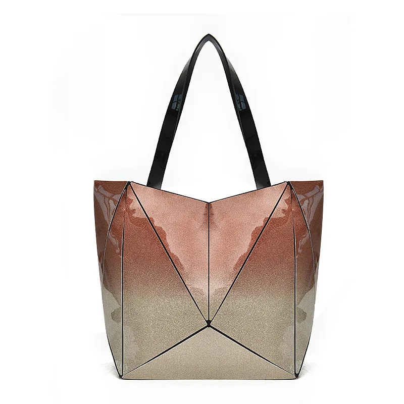 

Japan Style 2019 Geometry Women Shoulder Bag Folding Women's handbags Female Luxury Ladies Handbag Designer Women Bags Femal