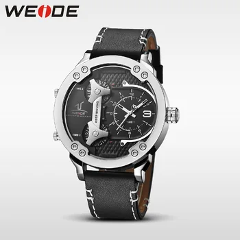 

WEIDE Watch Men Luxury Brand Military Reloj Para Hombre Men Quartz Watch Leather Strap Casual Wristwatch Zone Montre Homme Watch