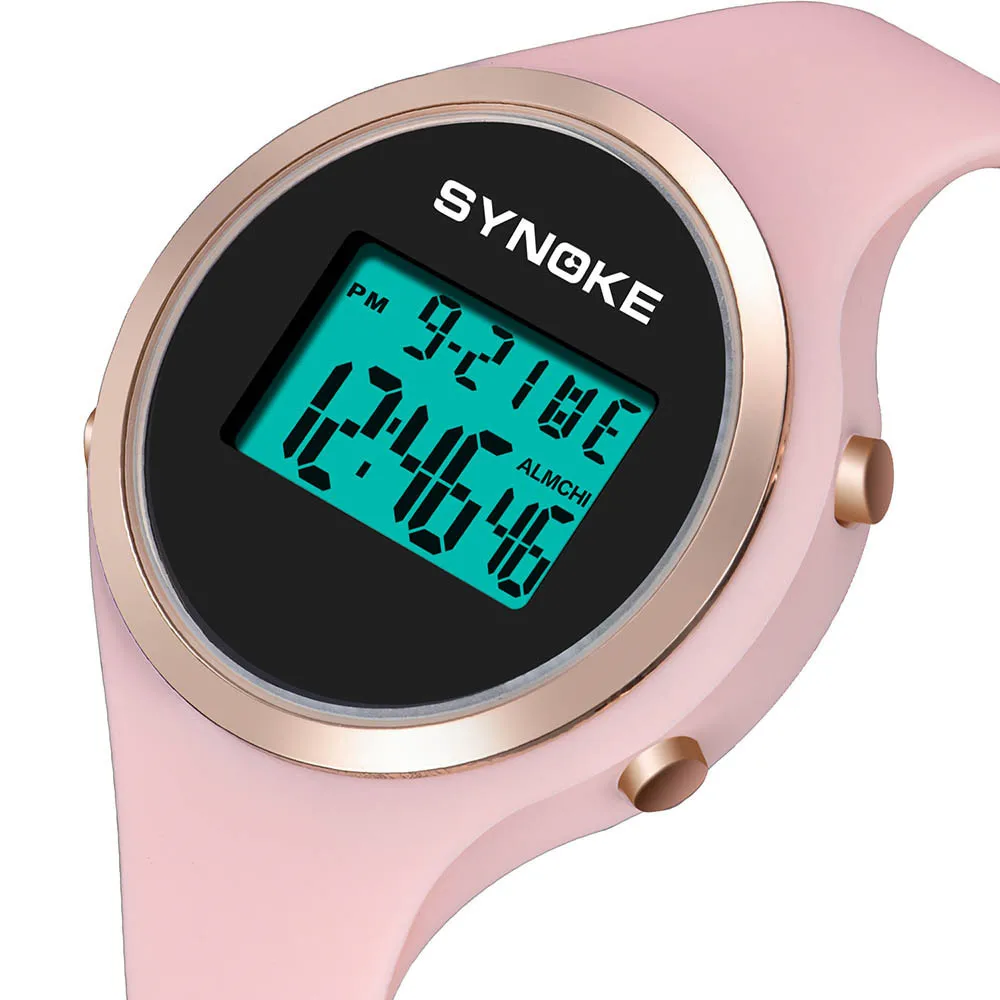 

SYNOKE Digital LED Pedometer Run Step Walking Distance Calorie Counter Wrist Men Waterproof Sport Fitness Watch Bracelet L1127