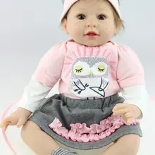 Высокое качество, 55 см, ультра-моделирование, силиконовые куклы реалистичные для девочек, настоящие куклы, детские игрушки