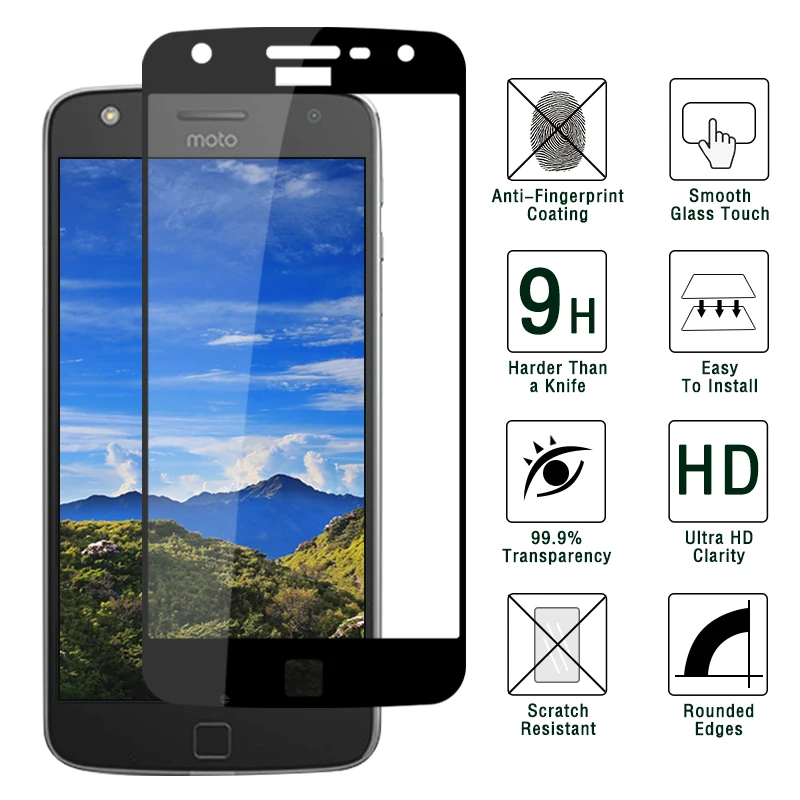 

For Motorola Moto Z Play Tempered Glass High Quality Protective Film For Moto 5.5 inch XT1635 Explosion-proof Screen Protector