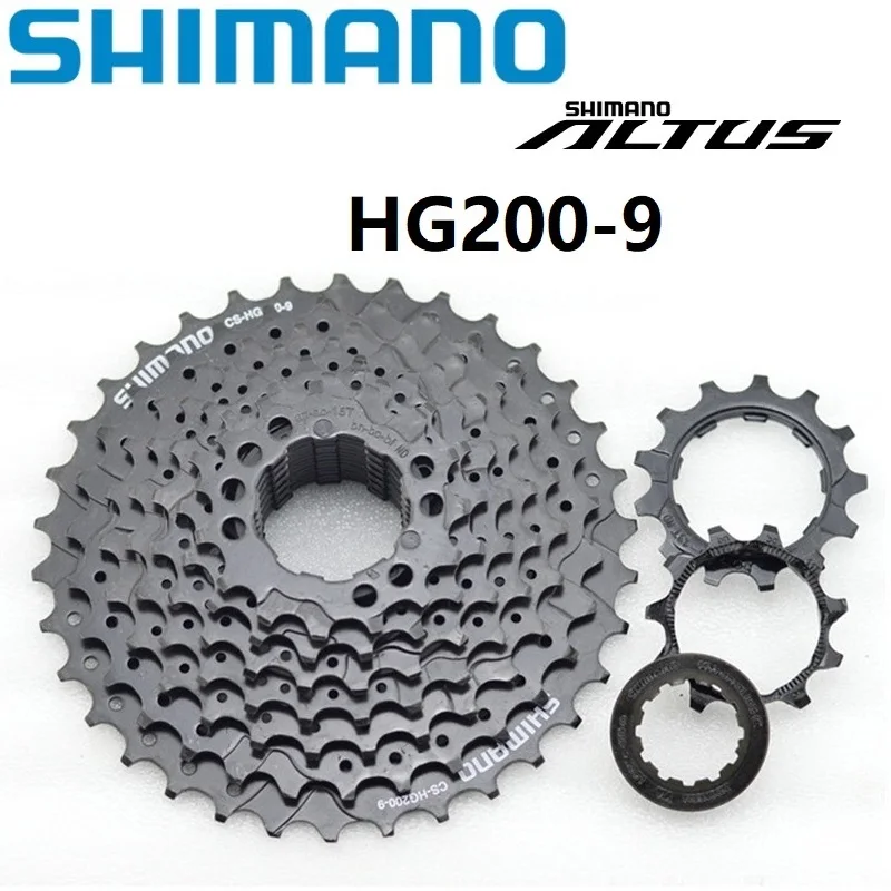 Shimano CS велосипедный HG200 HG20 9 скоростная кассета свободного хода велосипеда 11 32T 34T