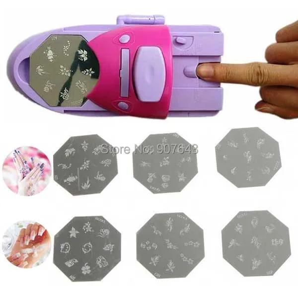 Diy Nail Art Sting Printing Machine Nail Art Diy Printer Easy Print Pattern St Manicure Machine