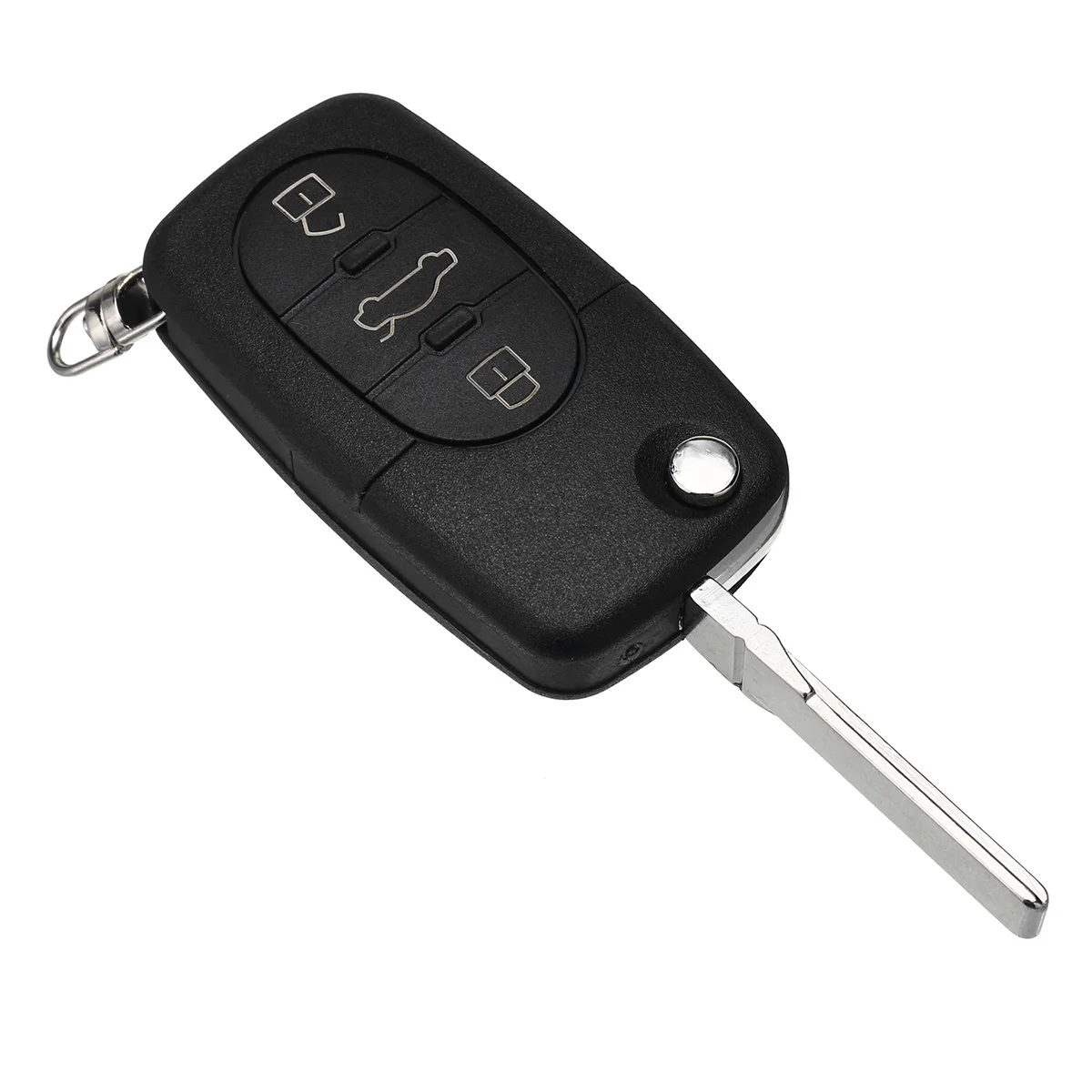 

3 Buttons Folding lip Car Remote Key Fob Case Shell With Uncut Blade Replacement Key For Audi A2 A3 A4 A6L A8 TT 1996-2006