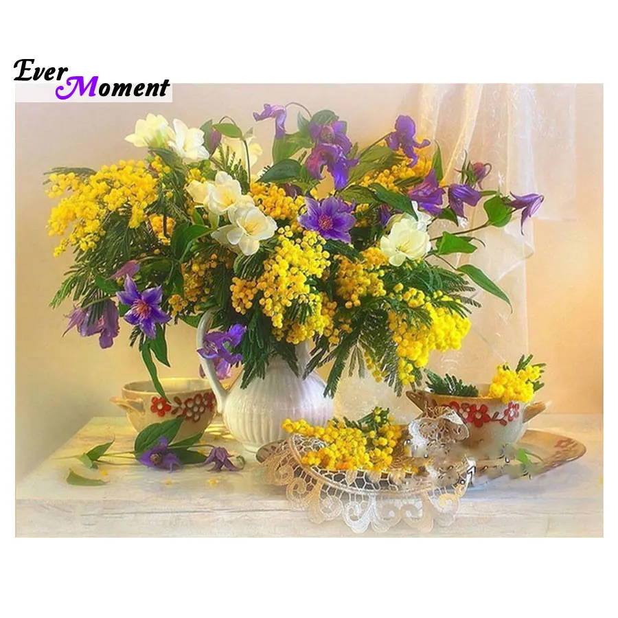 

Full area highlight diamond Needlework diamond embroidery 5d mosaic diamond painting flower pattern pictures rhinestones ASF271