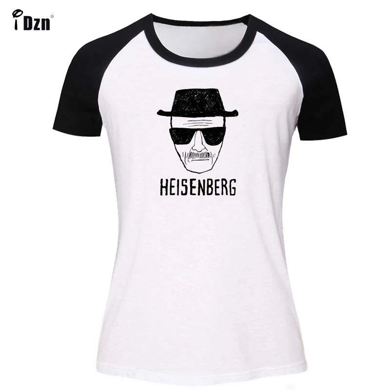 

iDzn Heisenberg Funny Women T Shirt Casual Short Sleeve Breaking Bad Printed Girl T-shirt Summer Fashion Cool T Shirt for Lady
