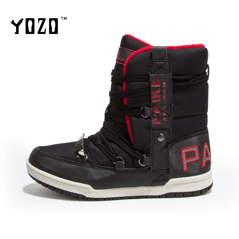 

YOZO Women Boots Fashion Waterproof Warm Fur Snow Boots Women Winter Boots Flat Casual Shoes Brand Shoes Women Chaussures Femme