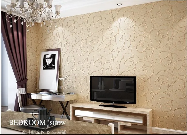 Beibehang рельефные розы обои для гостиной спальни настенная бумага рулон рабочего стола ТВ фон 3D обои для стен 3 d